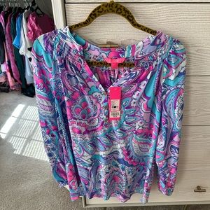 Lilly Pulitzer Elsa top size L NWT